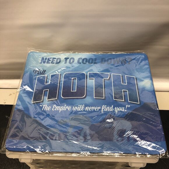 Disney Star Wars Visit Hoth 7” X 9” PC Mouse Pad Blue AT-AT - Picture 2 of 3